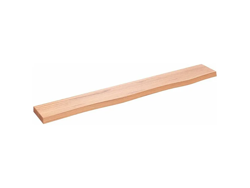 Étagère murale marron clair 80x10x2 bois chêne massif traité