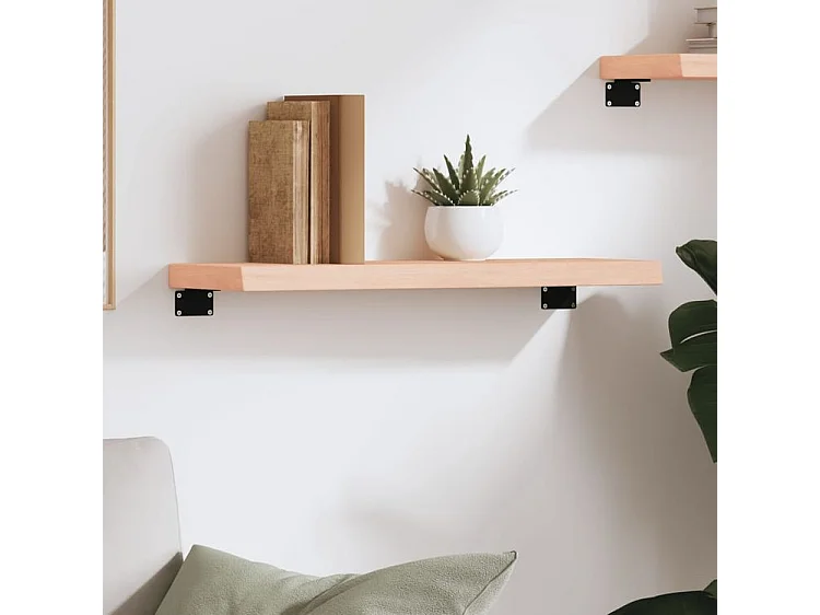 Étagère murale 60x20x4 bois de chêne massif non traité