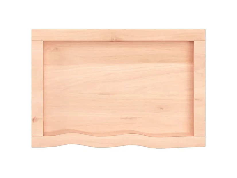 Étagère murale 60x40x(2-6) cm bois de chêne massif non traité