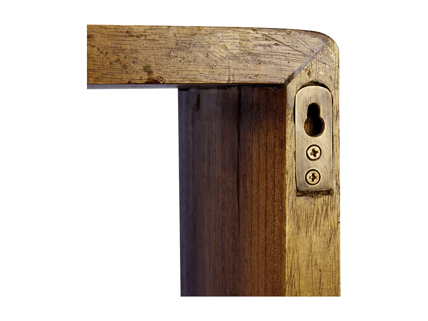 Etagère murale carrée bois massif de mindi Kretos 40cm