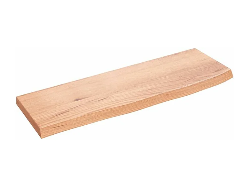 Étagère murale marron clair 60x20x2 bois chêne massif traité