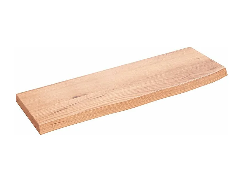 Étagère murale marron clair 60x20x2 bois chêne massif traité