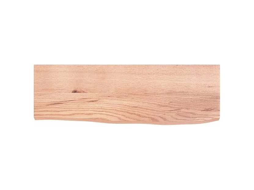 Étagère murale marron clair 60x20x2 bois chêne massif traité