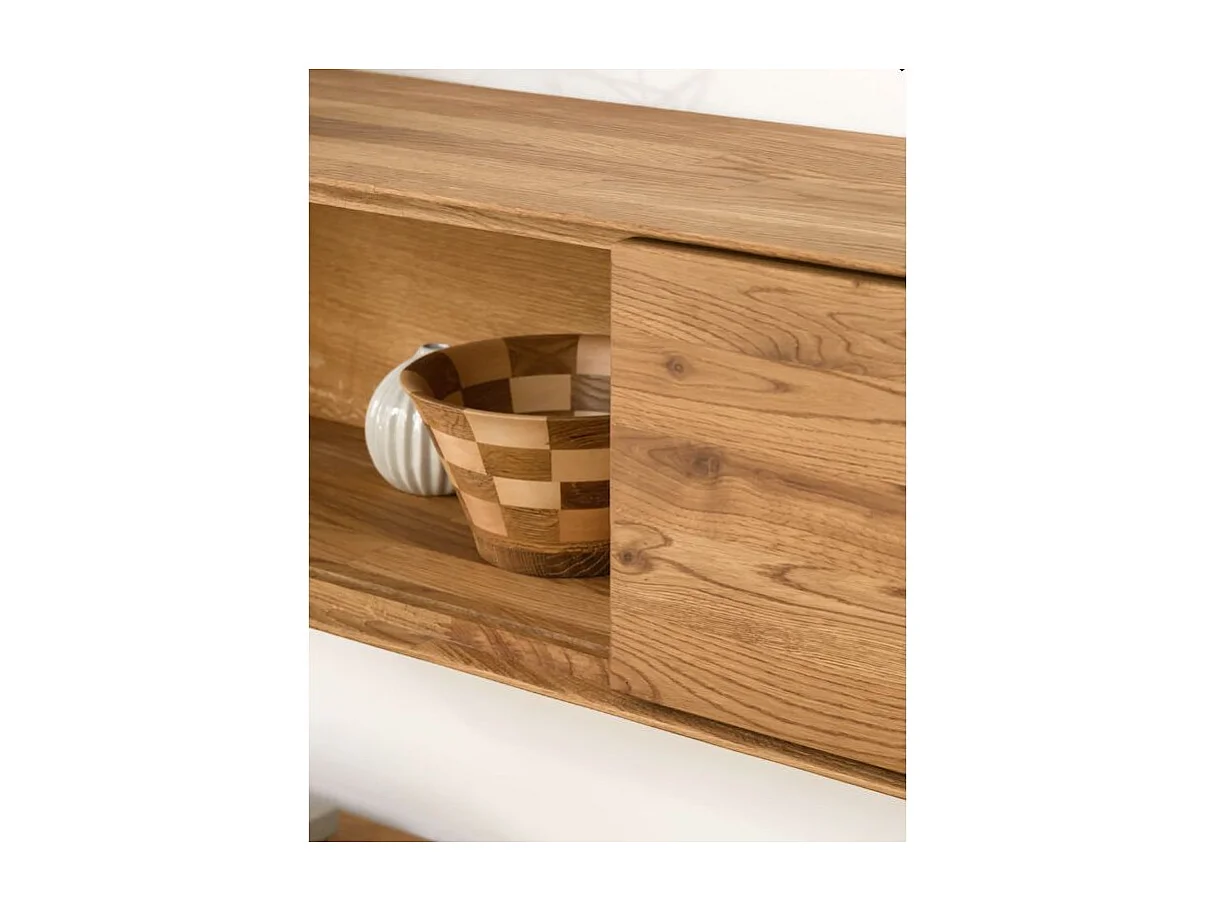 Meuble suspendue en bois de chêne massif Inka 150cm