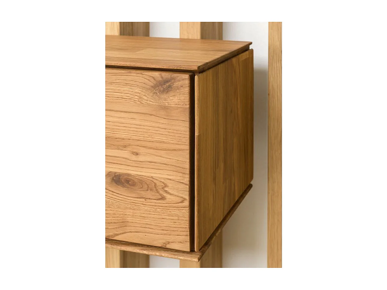 Meuble suspendue en bois de chêne massif Inka 150cm