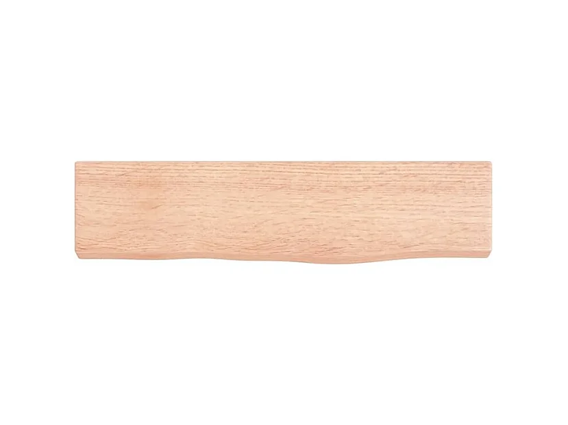 Étagère murale marron clair 40x10x2 bois chêne massif traité