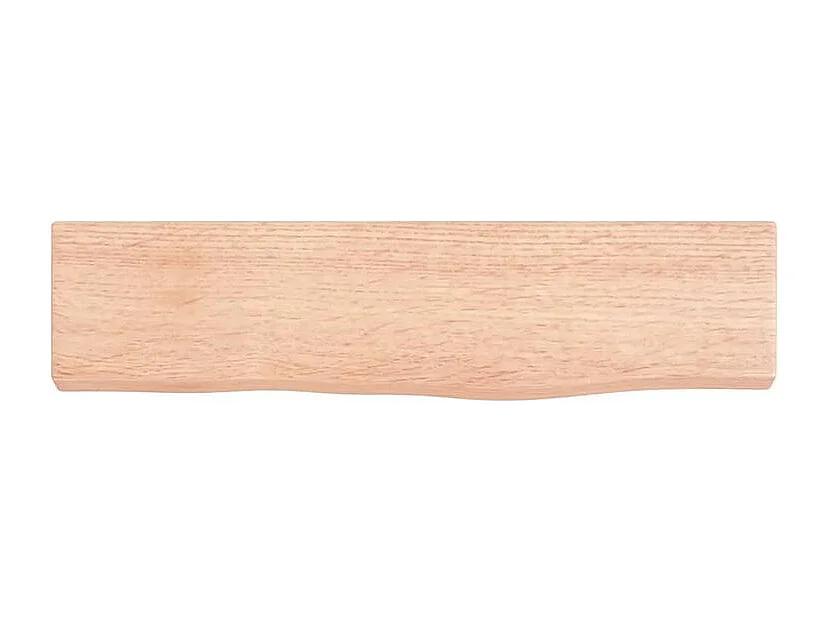 Étagère murale marron clair 40x10x2 bois chêne massif traité