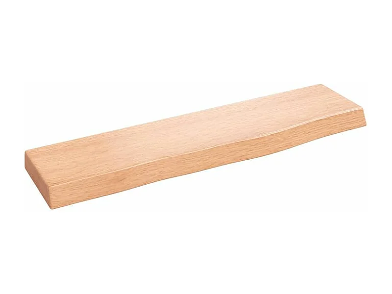 Étagère murale marron clair 40x10x2 bois chêne massif traité