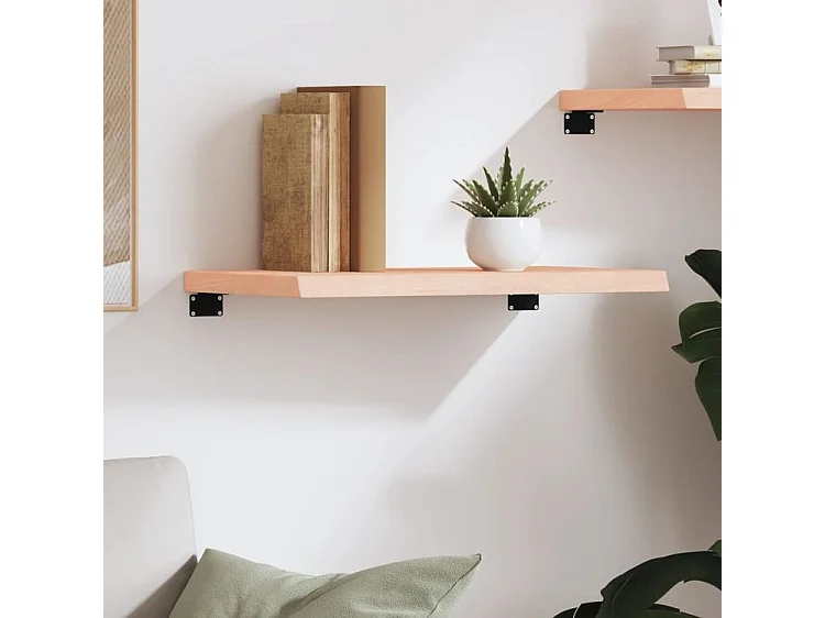 Étagère murale 60x40x(2-4) cm bois de chêne massif non traité