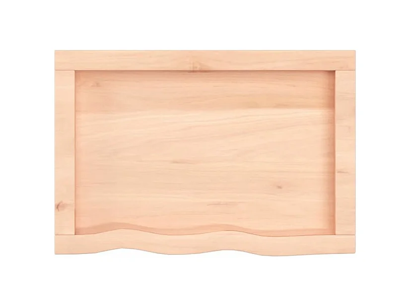 Étagère murale 60x40x(2-4) cm bois de chêne massif non traité