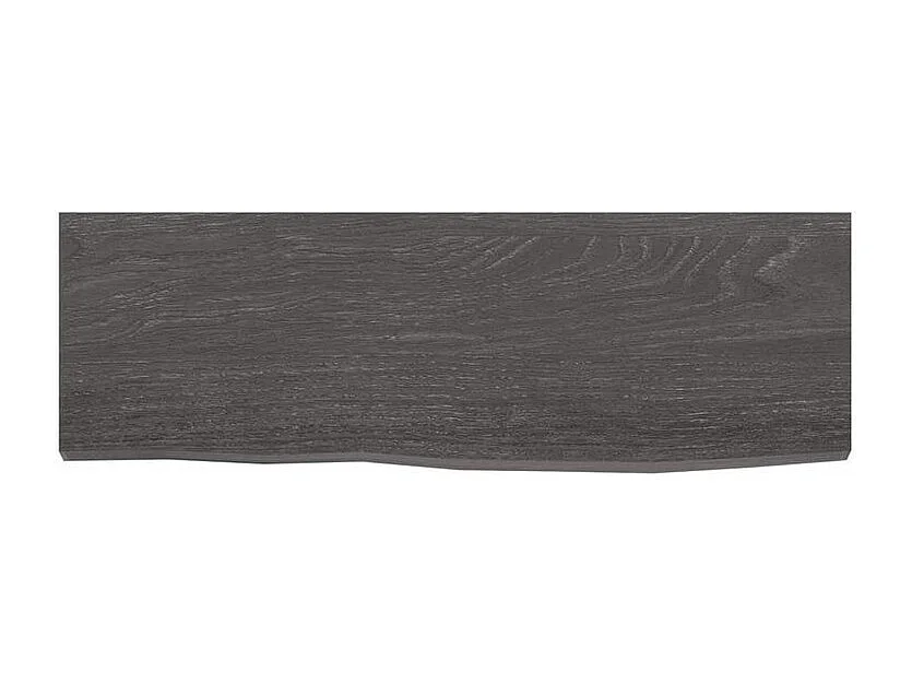 Étagère murale marron foncé 60x20x2 bois chêne massif traité