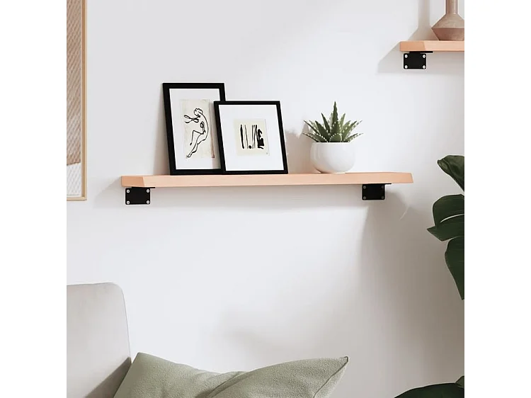 Étagère murale 60x10x2 bois de chêne massif non traité