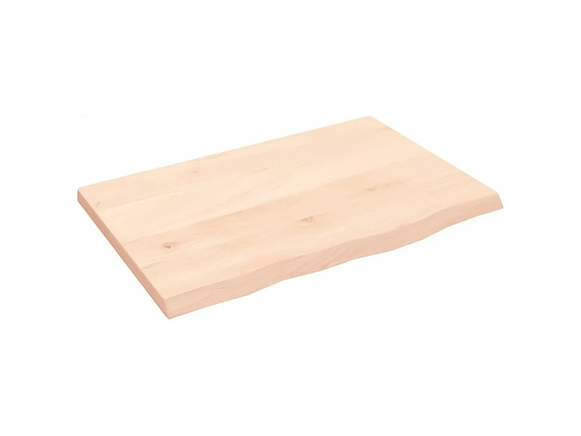 Étagère murale 60x40x2 bois de chêne massif non traité