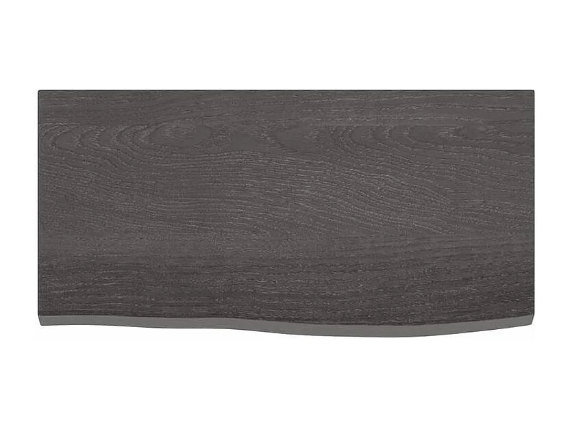 Étagère murale marron foncé 60x30x2 bois chêne massif traité