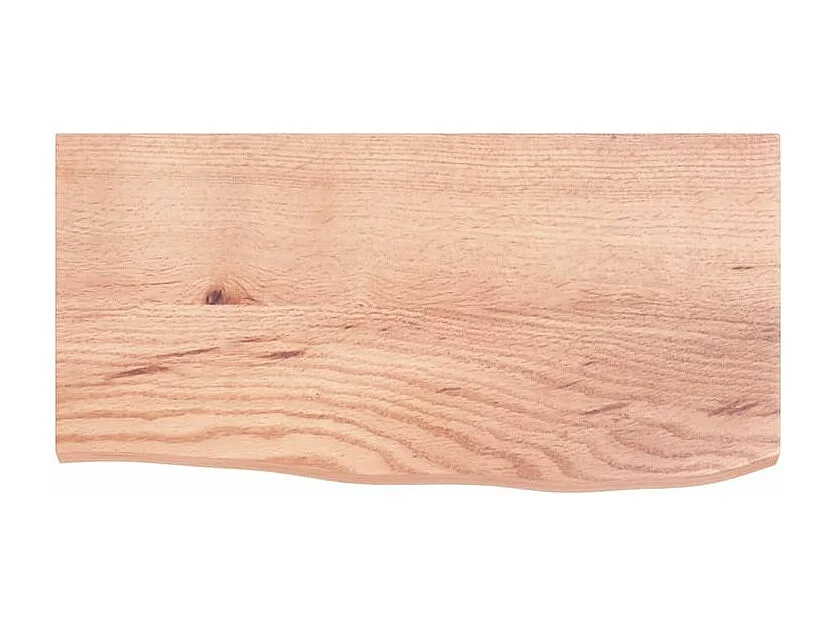 Étagère murale marron clair 60x30x2 bois chêne massif traité