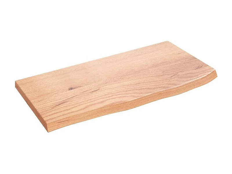 Étagère murale marron clair 60x30x2 bois chêne massif traité