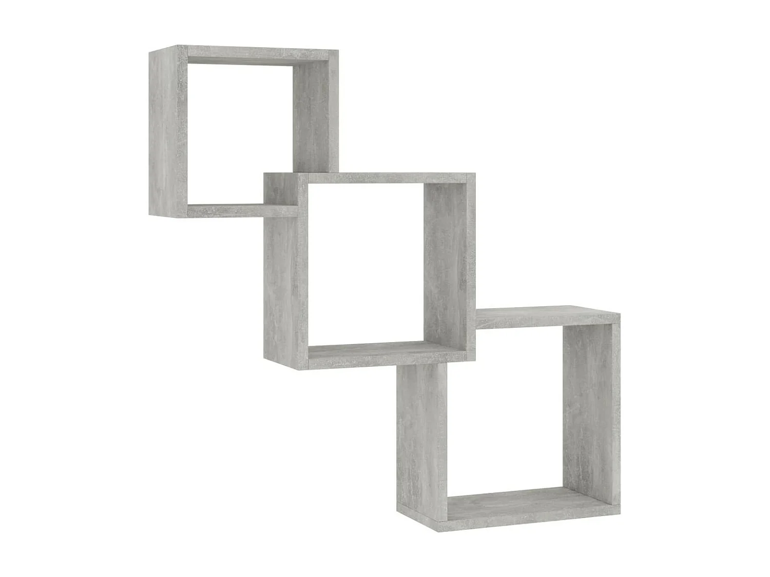 Étagères murales cubiques Gris cement 84,5x15x27