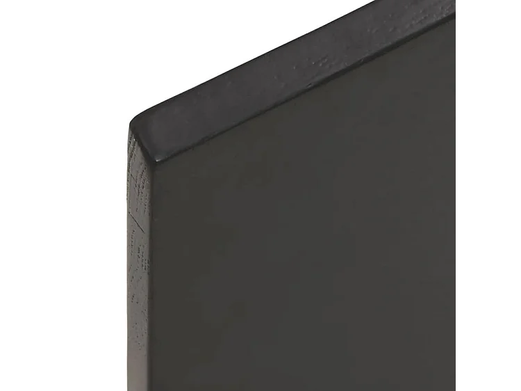 Étagère murale marron foncé 80x20x2 bois chêne massif traité