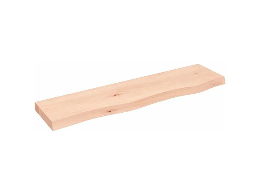 Étagère murale 80x20x4 bois de chêne massif non traité