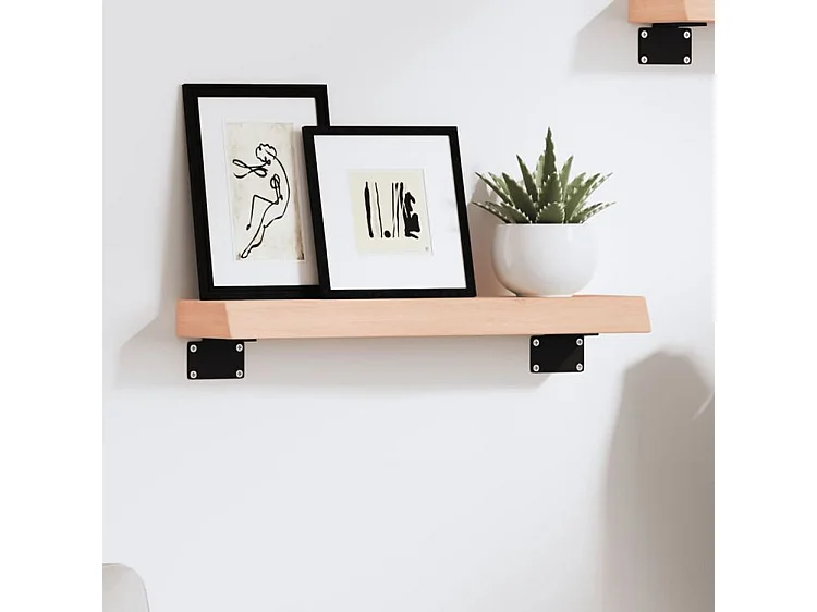 Étagère murale 40x10x4 bois de chêne massif non traité