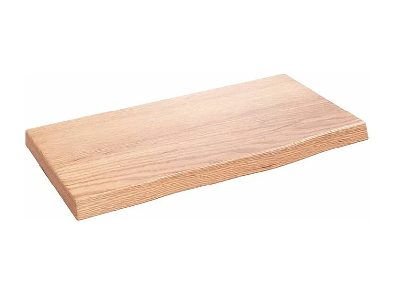 Étagère murale marron clair 40x20x2 bois chêne massif traité