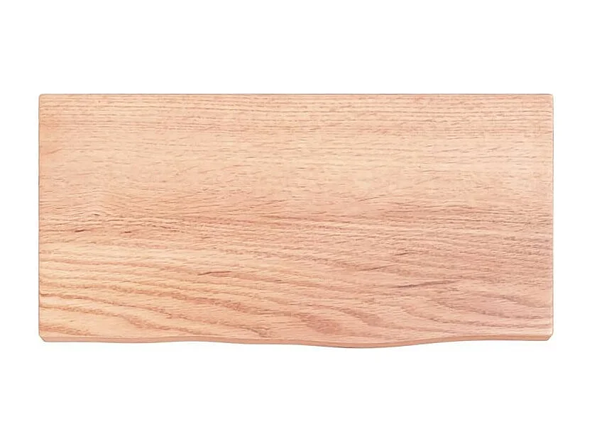 Étagère murale marron clair 40x20x2 bois chêne massif traité