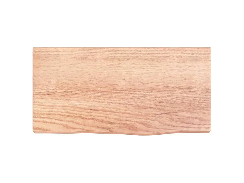 Étagère murale marron clair 40x20x2 bois chêne massif traité