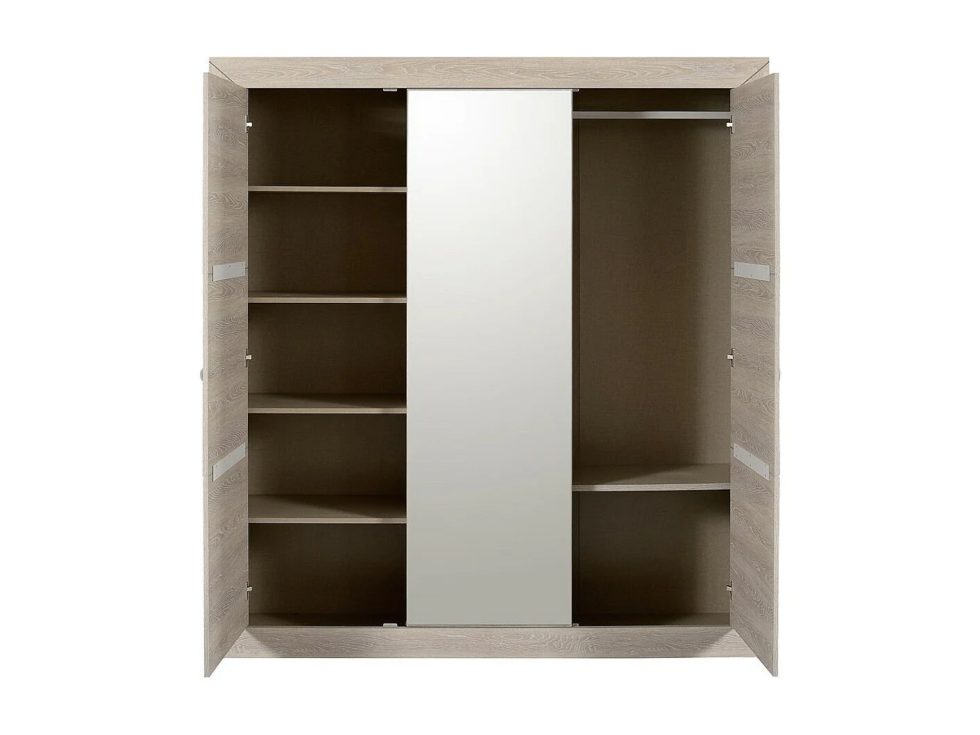 Tablettes bois de chêne grisé Lima - Lot de 3