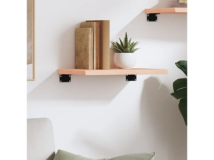 Étagère murale 40x20x2 bois de chêne massif non traité