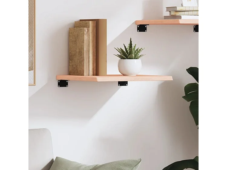 Étagère murale 40x40x2 bois de chêne massif non traité