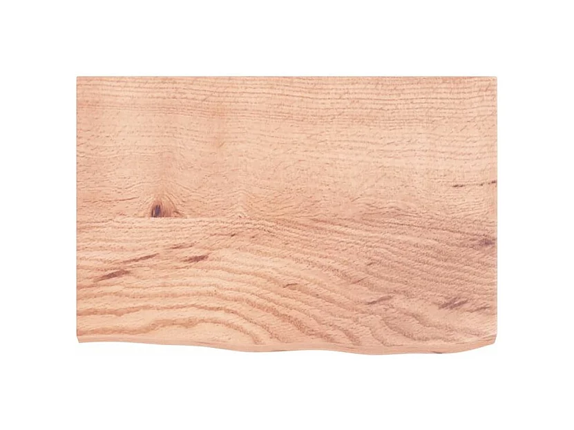 Étagère murale marron clair 60x40x2 bois chêne massif traité