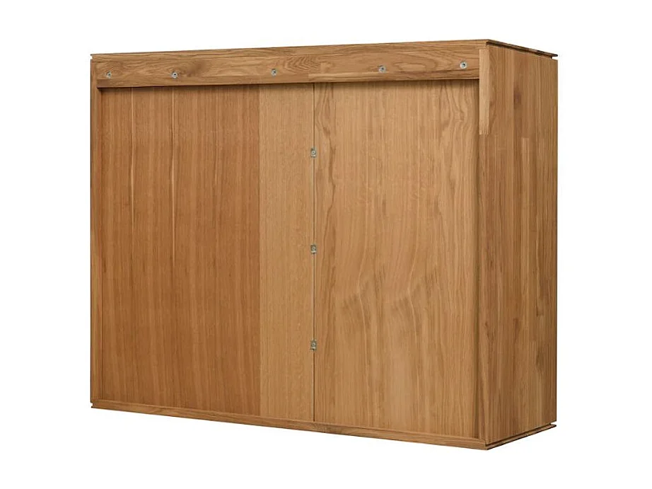 Armoire suspendu en bois de chêne massif Inka 98cm