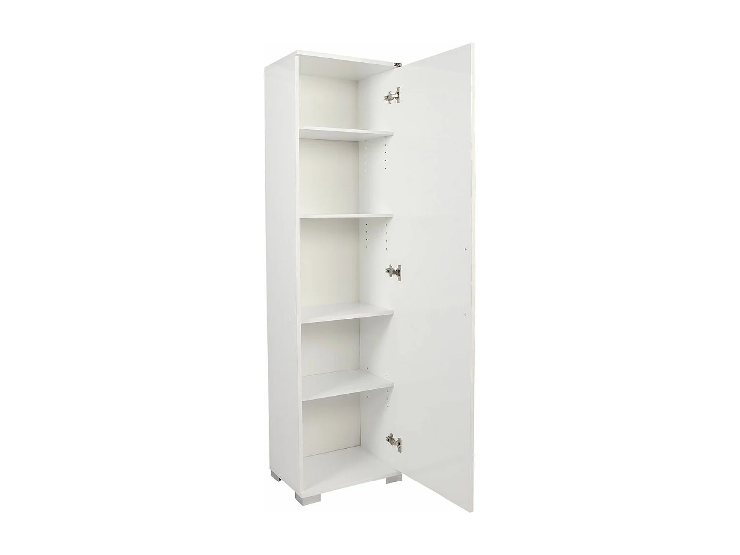 Petite colonne de rangement multifonctions blanche 1 porte Lika 45cm
