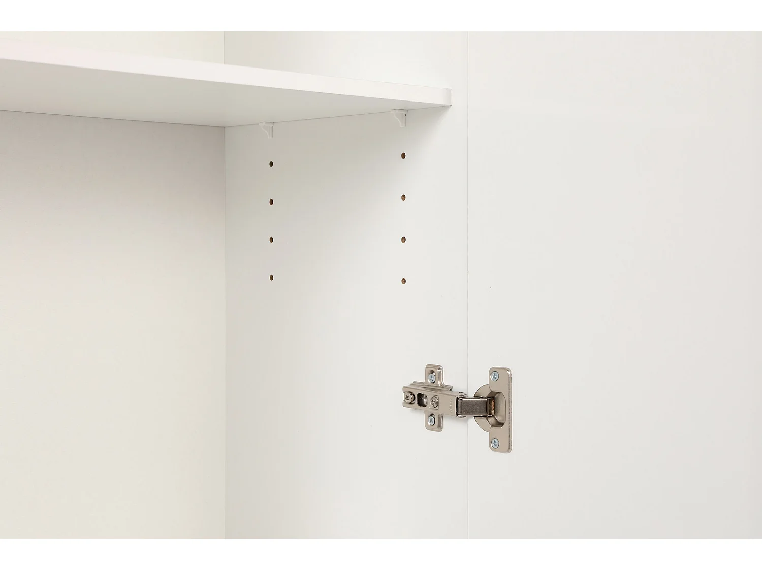 Petite colonne de rangement multifonctions blanche 1 porte Lika 45cm