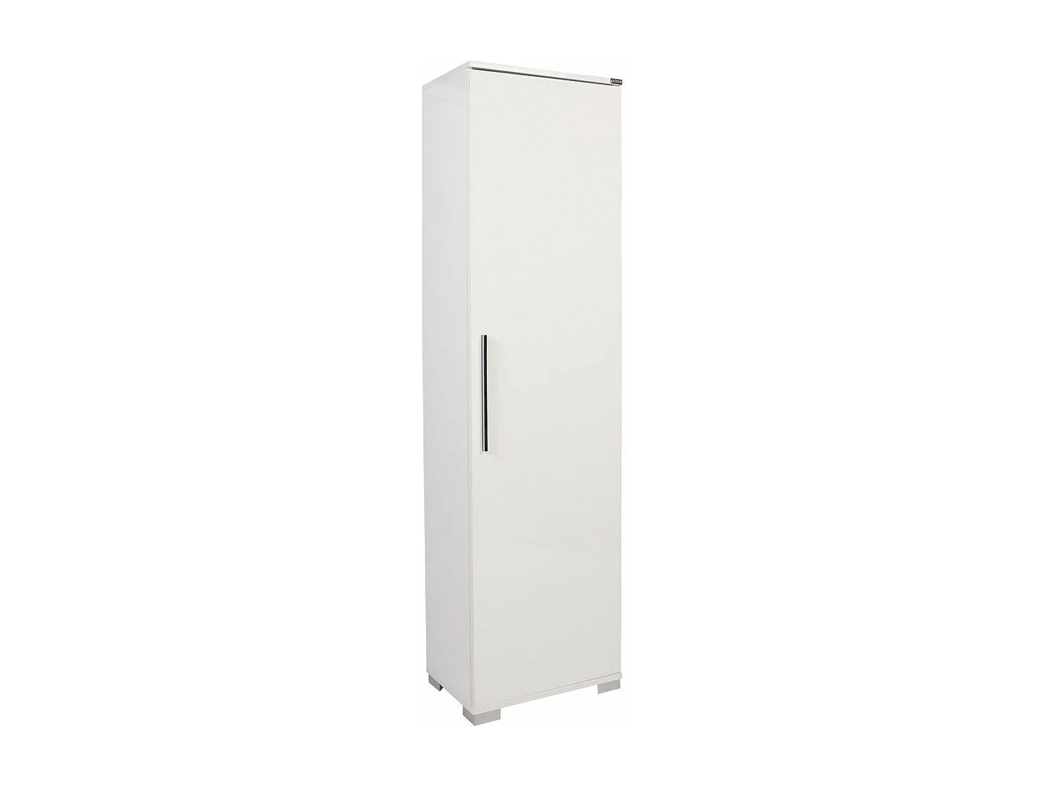 Petite colonne de rangement multifonctions blanche 1 porte Lika 45cm