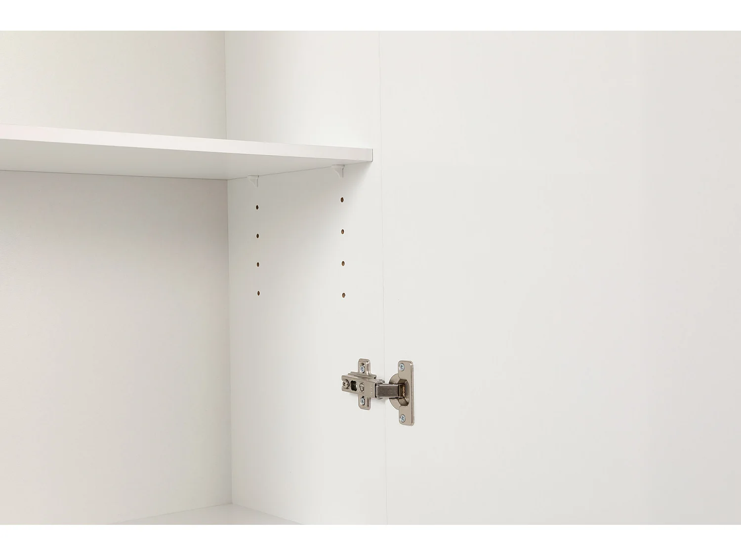 Petite colonne de rangement multifonctions blanche 1 porte Lika 45cm