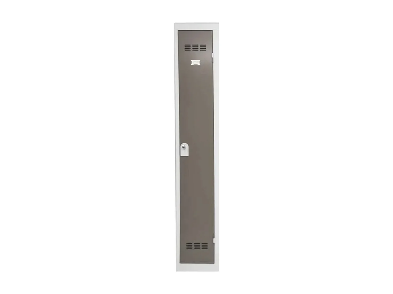Vestiaire industrie en acier 1 porte Valeo L41xH185xP51 – Fonctionnalité et Robustesse-Taupe