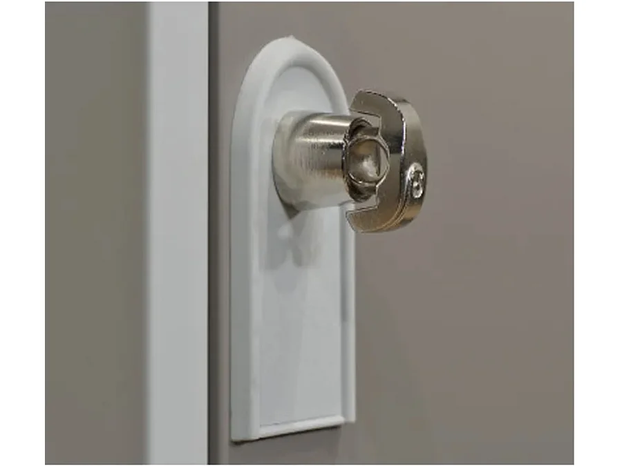 Vestiaire industrie en acier 1 porte Valeo L41xH185xP51 – Fonctionnalité et Robustesse-Taupe