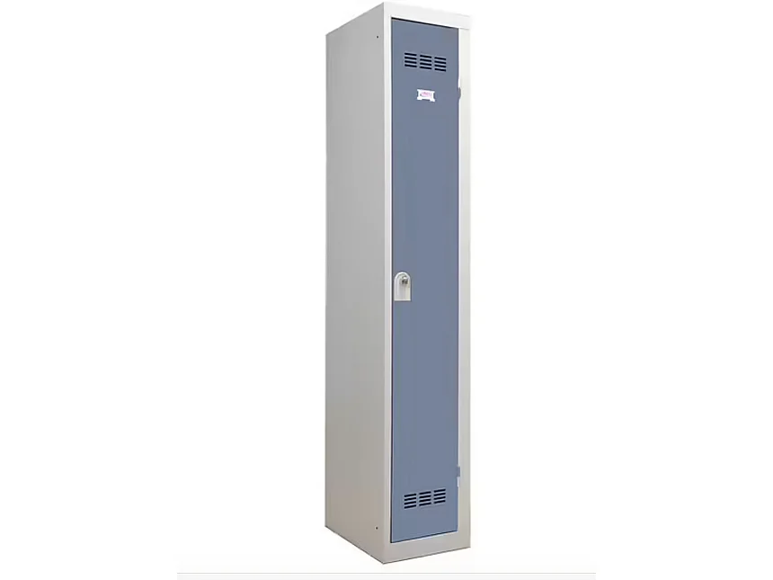 Vestiaire industrie en acier 1 porte Valeo L41xH185xP51 – Fonctionnalité et Robustesse-Gris