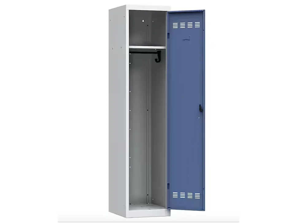 Vestiaire industrie en acier 1 porte Valeo L41xH185xP51 – Fonctionnalité et Robustesse-Bleu