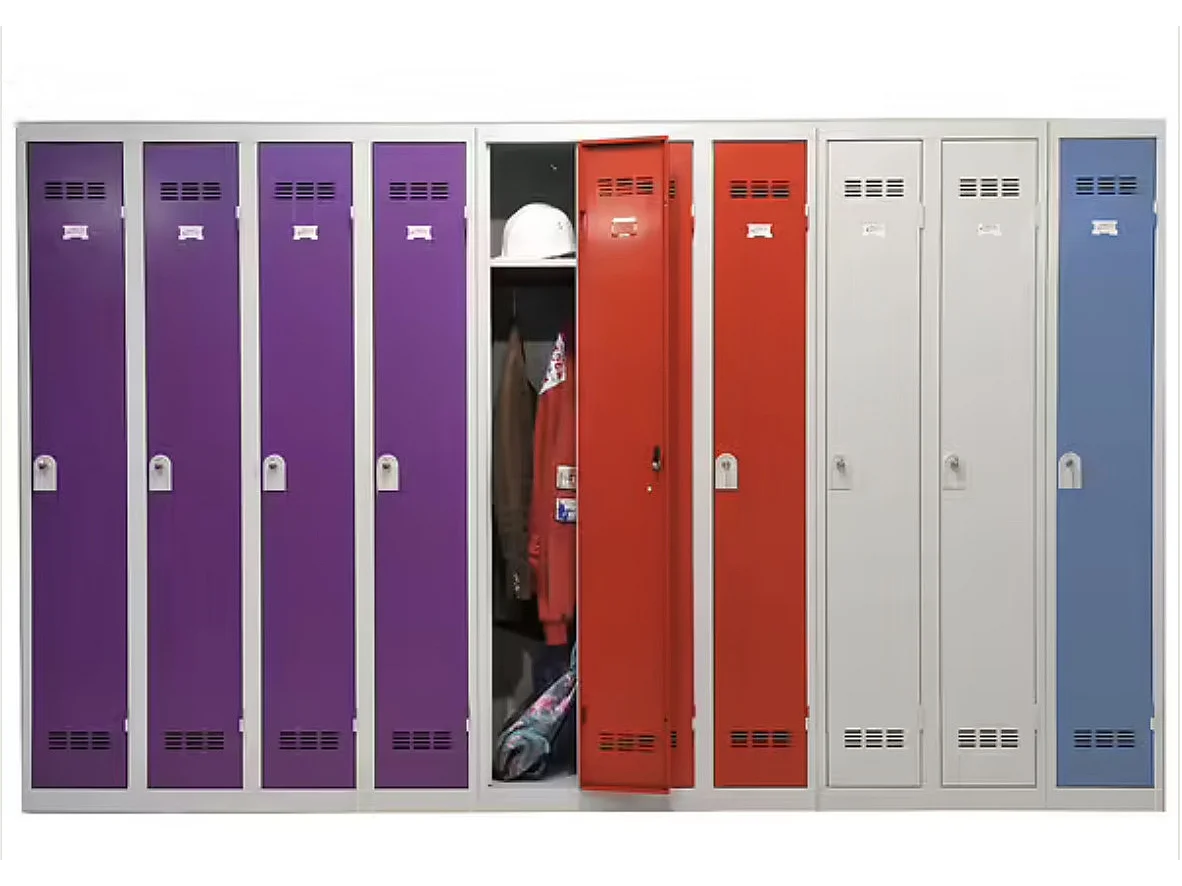 Vestiaire industrie en acier 1 porte Valeo L41xH185xP51 – Fonctionnalité et Robustesse-Bleu