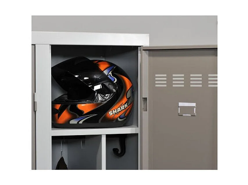 Vestiaire industrie en acier 1 porte Valeo L41xH185xP51 – Fonctionnalité et Robustesse-Rouge