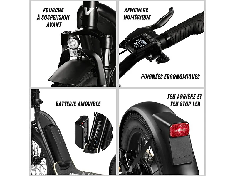 Trottinette électrique 500 W tout terrain E-CROSS