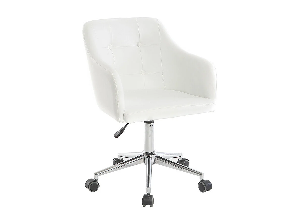 Poltrona da ufficio design PU bianco BALTIK