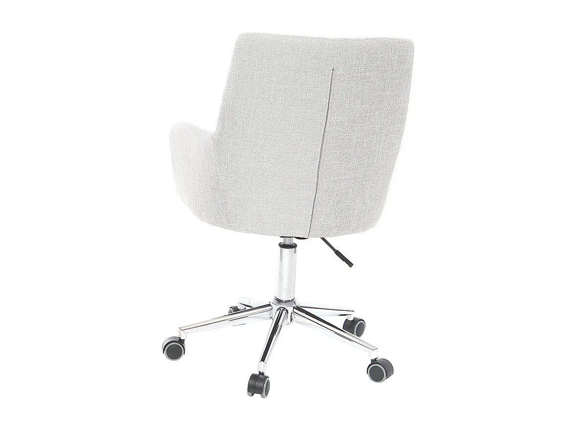 Sillón de escritorio diseño tejido gris SHANA