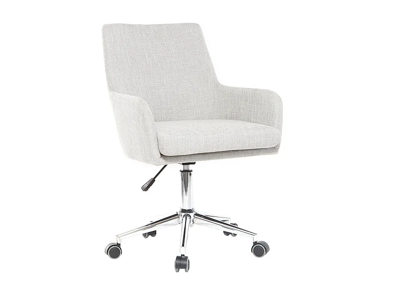 Poltrona da ufficio design tessuto grigio ghiaccio SHANA