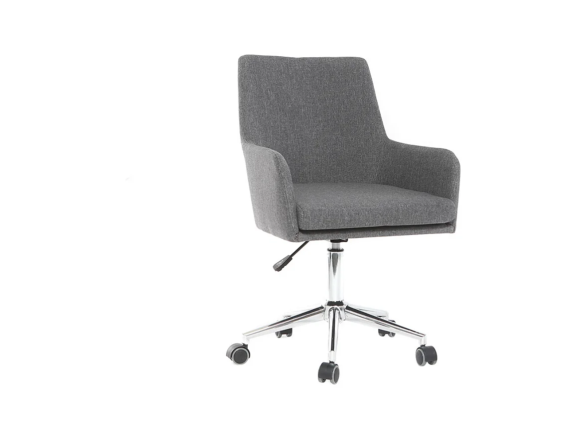 Sillón de escritorio diseño tejido gris antracita SHANA