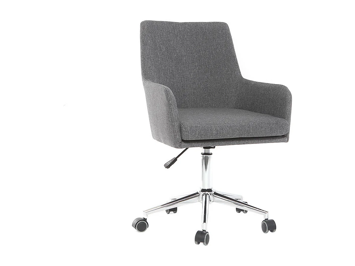Sillón de escritorio diseño tejido gris antracita SHANA