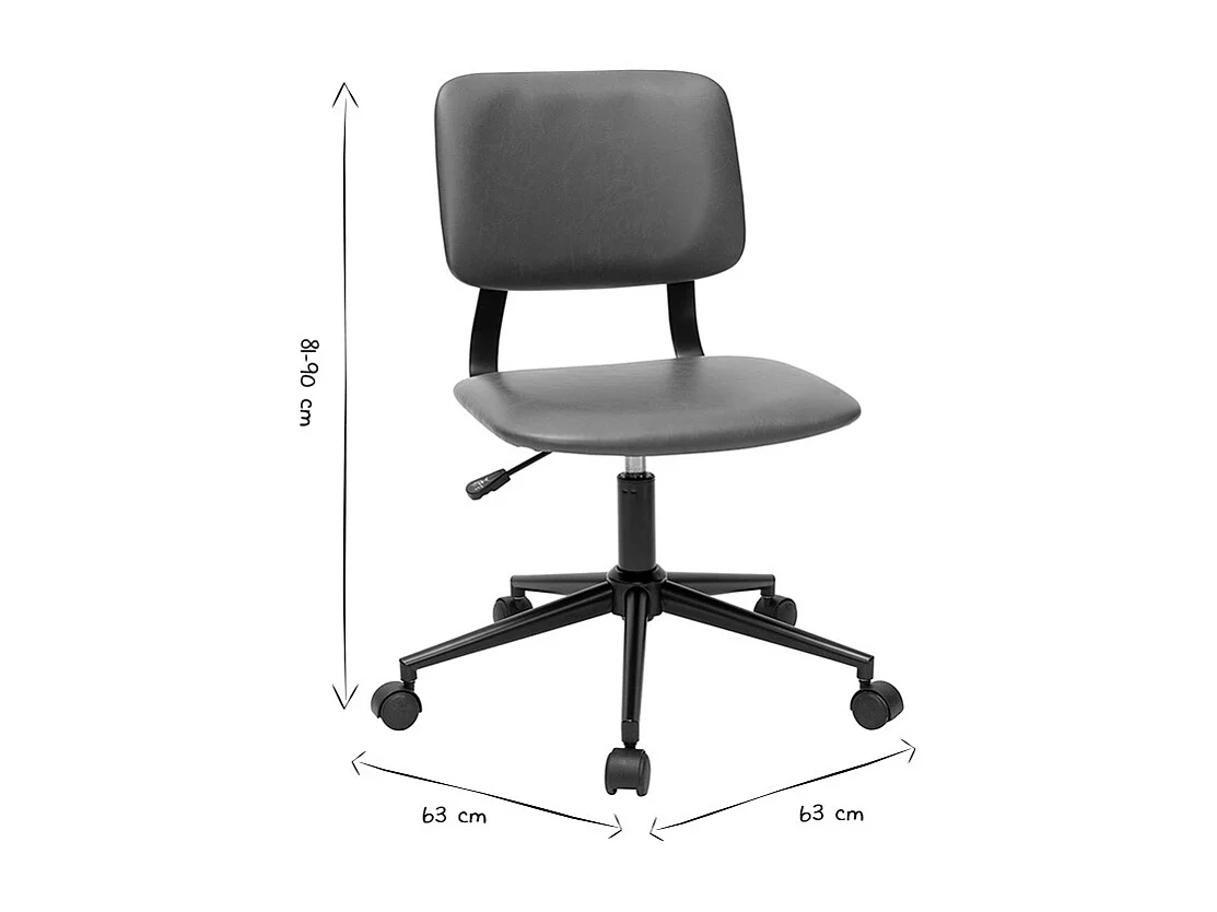 Silla de escritorio vintage marrón LAB