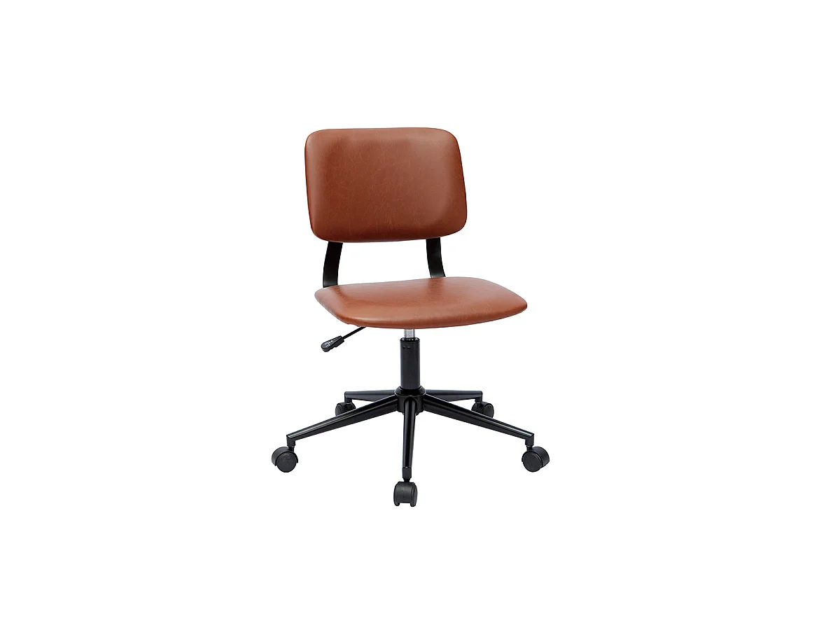 Sedia da ufficio vintage marrone LAB